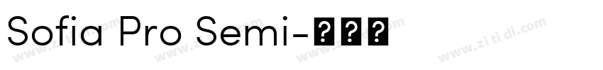 Sofia Pro Semi字体转换